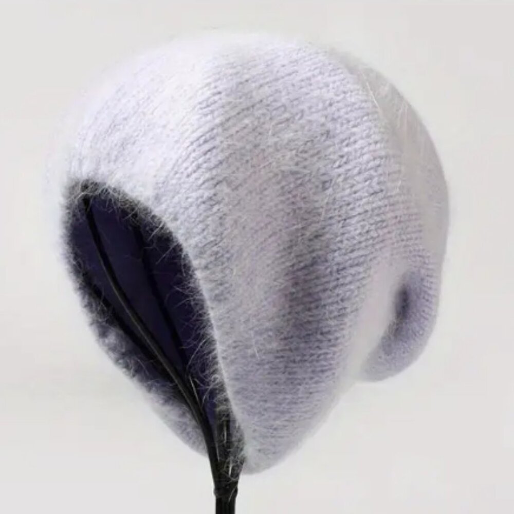 Women's Knitted Mink Down Hat
